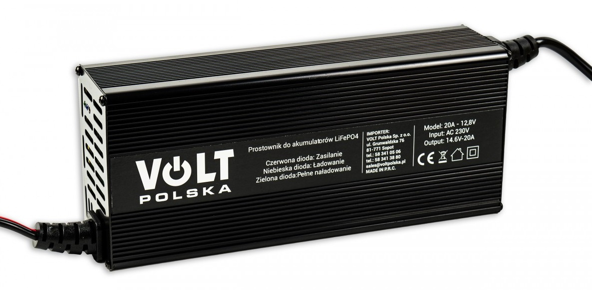 Volt 6PRLIFE20A ładowarka do akumulatorów 12V LiFePO4 20A