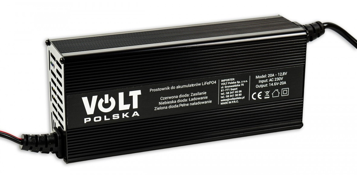 Zdjęcie produktu: Volt 6PRLIFE20A ładowarka do akumulatorów 12V LiFePO4 20A