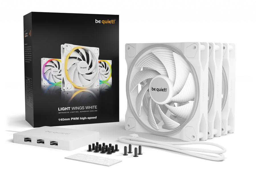 Zdjęcie produktu: be quiet! Light Wings White 140mm (BL103)