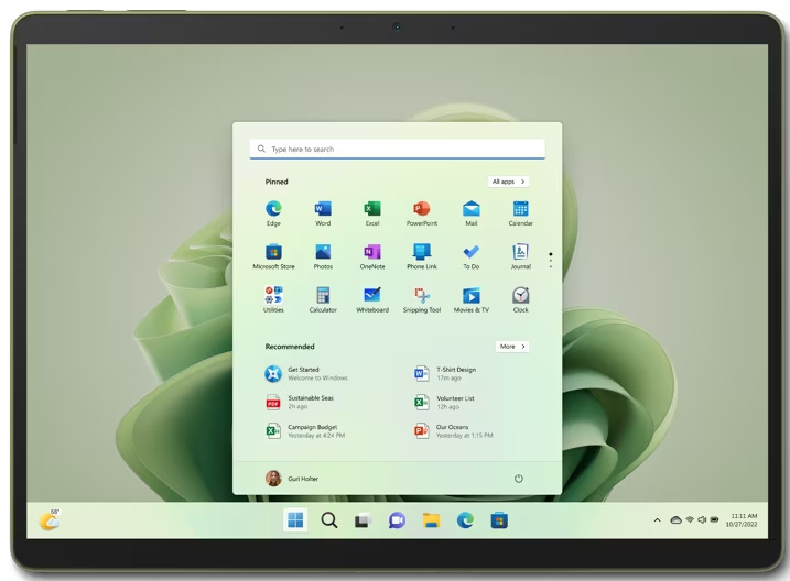 Microsoft Surface Pro 9 13"/i5/8GB/256GB/Win11 Leśna zieleń