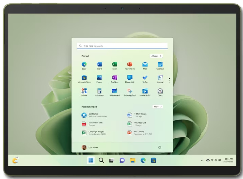 Zdjęcie produktu: Microsoft Surface Pro 9 13"/i5/8GB/256GB/Win11 Leśna zieleń