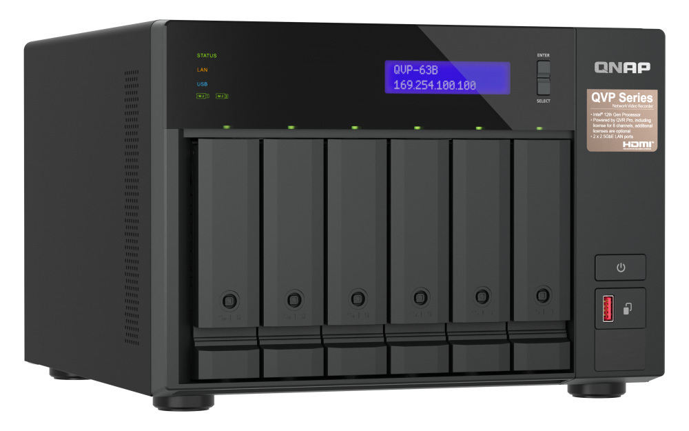 Serwer NVR QNAP QVP-63B 6-Bay