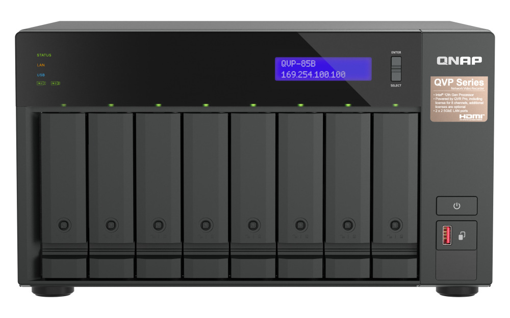 Serwer NVR QNAP QVP-85B 8-Bay