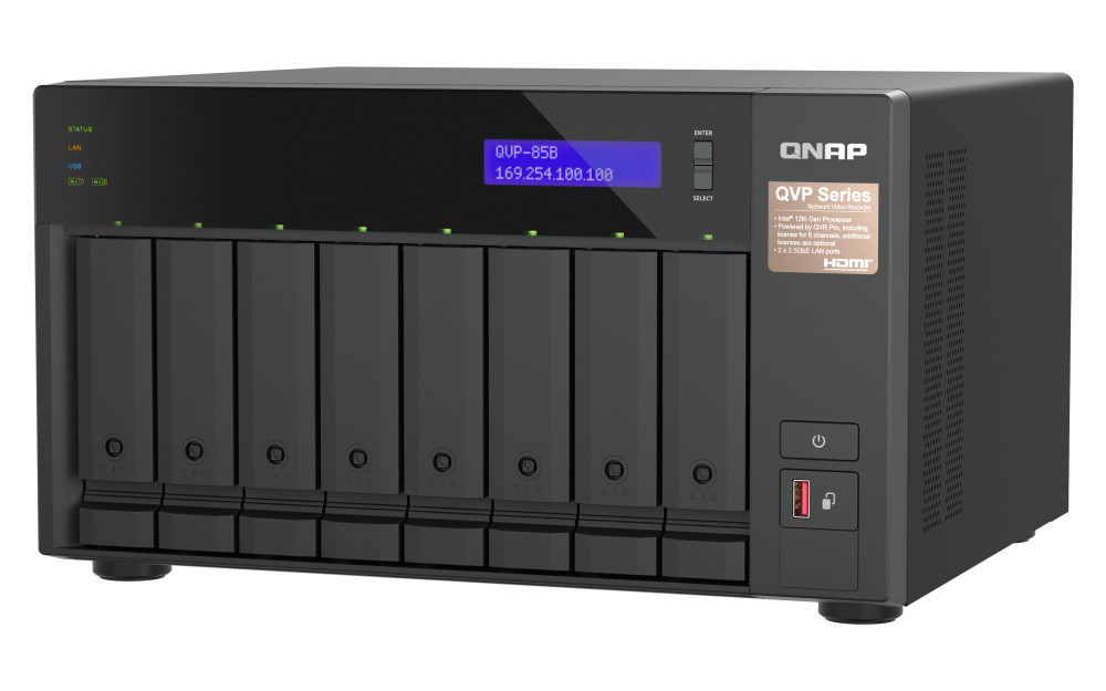 Serwer NVR QNAP QVP-85B 8-Bay
