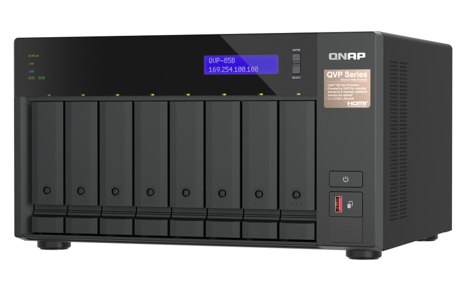 Zdjęcie produktu: Serwer NVR QNAP QVP-85B 8-Bay