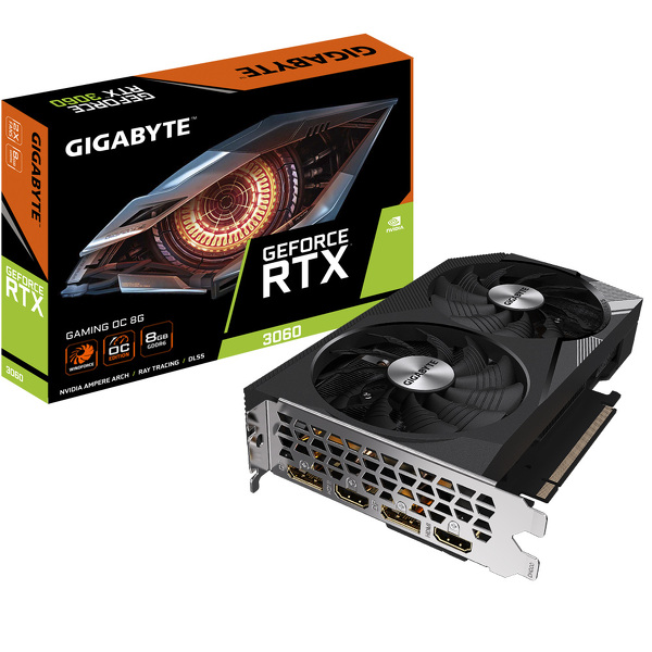 Zdjęcie produktu: Gigabyte GeForce RTX 3060 Gaming OC 8GB GDDR6 (GV-N3060GAMING OC-8GD)