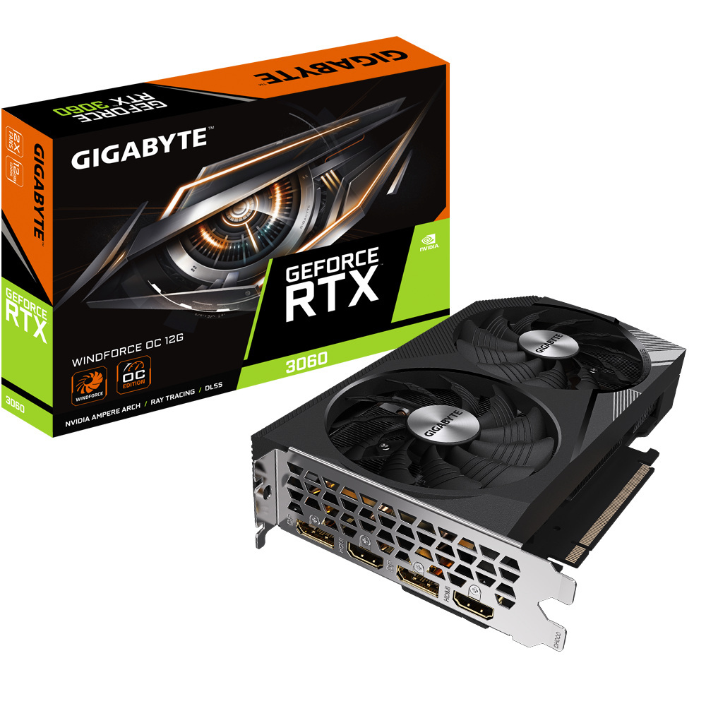 Gigabyte GeForce RTX 3060 Windforce OC 12GB GDDR6 (GV-N3060WF2OC-12GD)