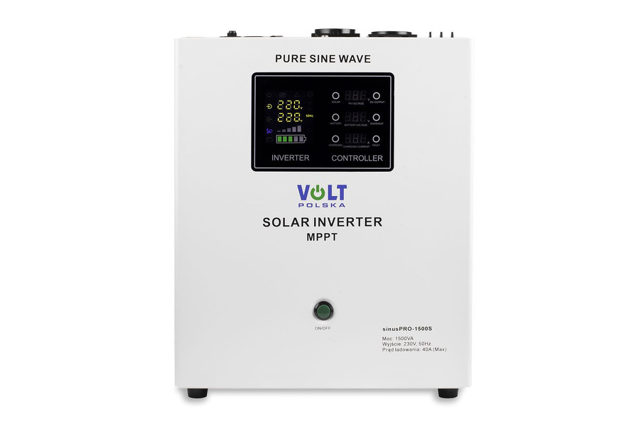 Zdjęcie produktu: Inwerter solarny Volt Sinus Pro 1500 S 12/230V (1050/1500W) + 40A MPPT (75V)