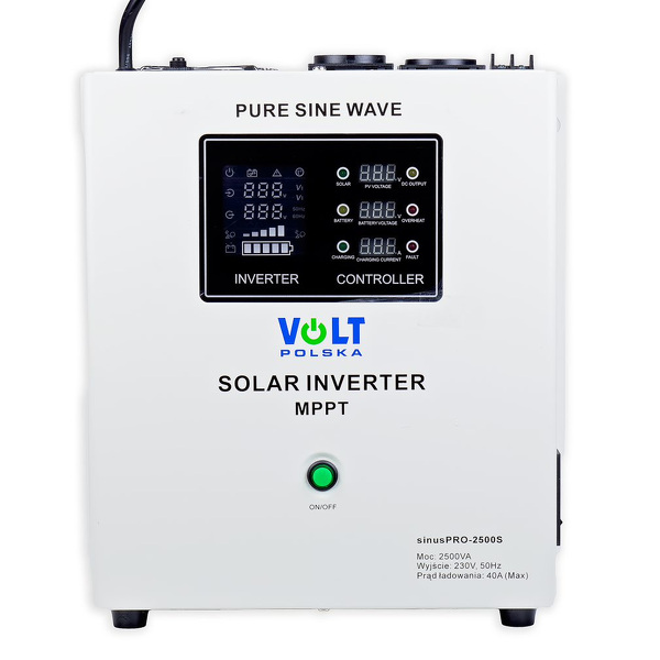 Zdjęcie produktu: Inwerter solarny Sinus Pro 2500 S 24/230V (1800/2500W) + 40A MPPT (100V)