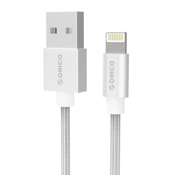 Zdjęcie produktu: Orico kabel USB-Lighting 2.4A LTF-10-V1-SV-B