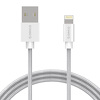 Kabel przewód USB - Lightning / iPhone 100cm ORICO 2.4A z oplotem (LTF-10-V1-SV-BP)