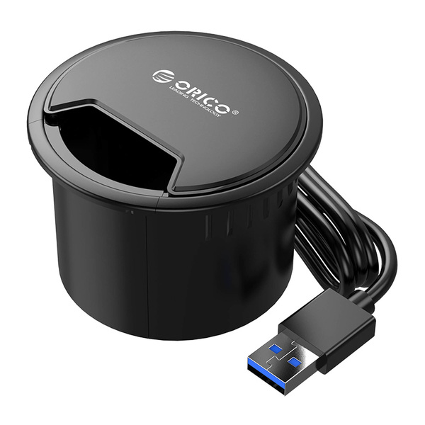 Zdjęcie produktu: Hub 4x USB 3.1 ORICO biurkowy 5Gbps (DESK-4U-BK-BP) Zdjęcie produktu: Hub 4x USB 3.1 ORICO biurkowy 5Gbps (DESK-4U-BK-BP)