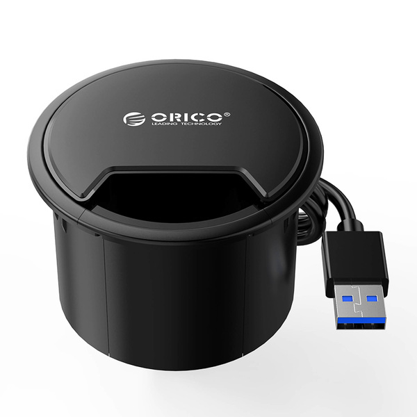 Zdjęcie produktu: Hub 4x USB 3.1 ORICO biurkowy 5Gbps (DESK-4U-BK-BP) Zdjęcie produktu: Hub 4x USB 3.1 ORICO biurkowy 5Gbps (DESK-4U-BK-BP)