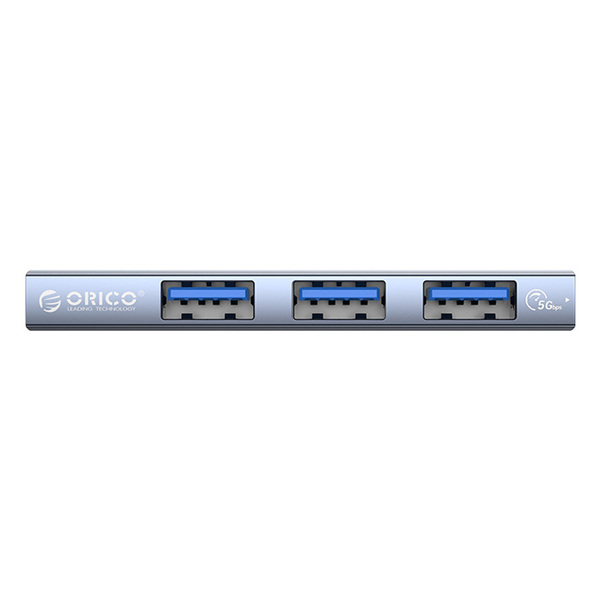 Zdjęcie produktu: Hub USB TYP-C Orico 5Gbps, 3xUSB-A, bez kabla, aluminiowy (AH-W13-GY-BP) Zdjęcie produktu: Hub USB TYP-C Orico 5Gbps, 3xUSB-A, bez kabla, aluminiowy (AH-W13-GY-BP)