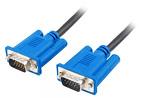Lanberg Kabel VGA M/M Ekranowany Ferryt czarny 3m czarno-niebieski (CA-VGAC-10CU-0030-BK)