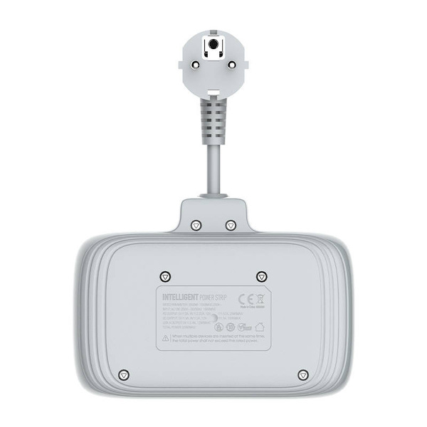 Zdjęcie produktu: Listwa zasilająca z 2 gniazdami AC, 3x USB, USB-C, LDNIO SE2435, 2500W (biała)