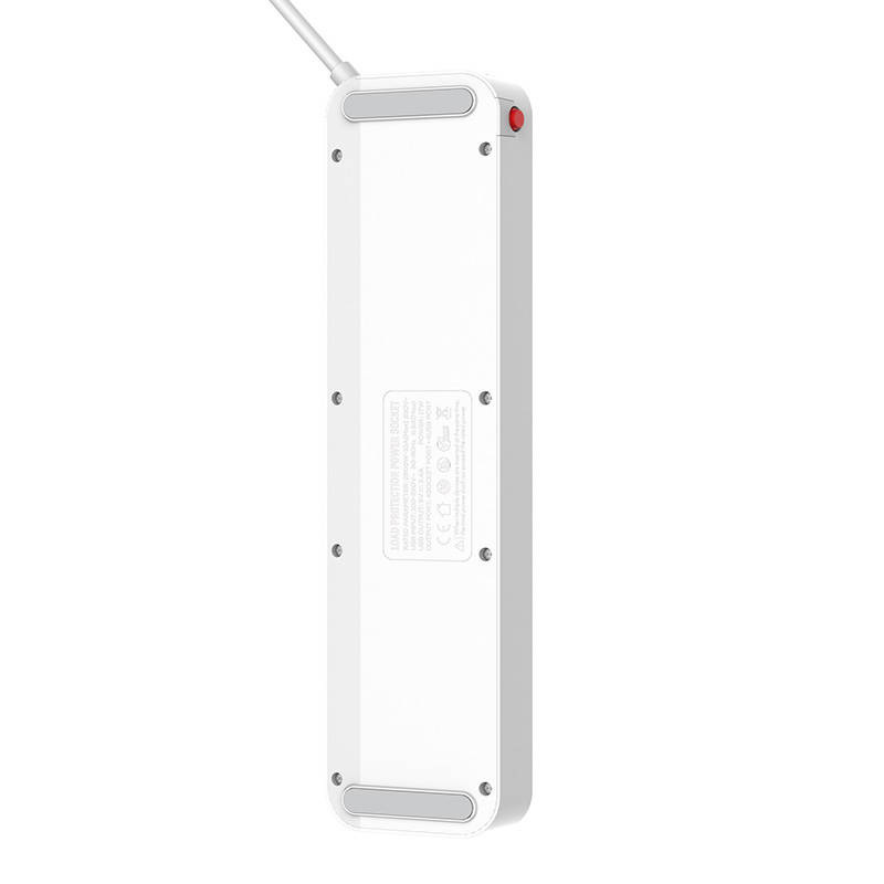 Listwa zasilająca z 4 gniazdami AC, 4x USB, LDNIO SC4408, 2500W (biała)