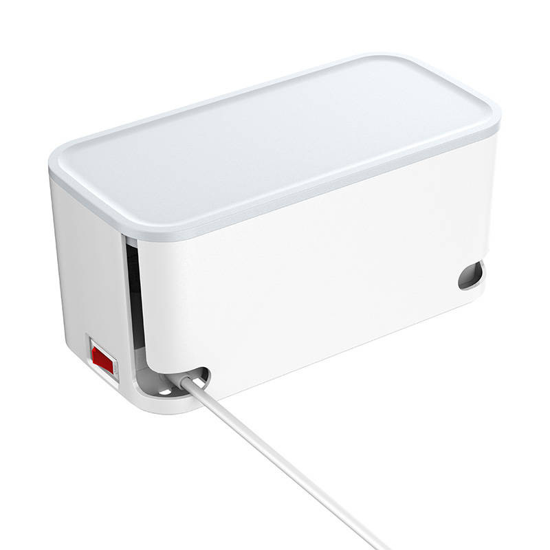 Listwa zasilająca z organizerem, 5x AC, 3x USB, LDNIO SN5309W, 2500W z ładowaniem indukcyjnym 15W (biała)