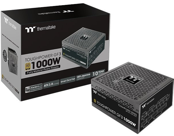 Zasilacz Thermaltake Toughpower GF3 1000W Gold Gen5 Zasilacz Thermaltake Toughpower GF3 1000W Gold Gen5