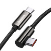 Miniatura zdjęcia: Kabel przewód USB Typ-C do Typ-C kątowy 100cm Baseus Legend Series, 100W, PD - czarny (CATCS-01) Miniatura zdjęcia: Kabel przewód USB Typ-C do Typ-C kątowy 100cm Baseus Legend Series, 100W, PD - czarny (CATCS-01)