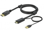 Miniatura zdjęcia: Przewód z HDMI (M) do DisplayPort (M) zasilany z USB-A 4K Delock - 3m czarny (85965) Miniatura zdjęcia: Przewód z HDMI (M) do DisplayPort (M) zasilany z USB-A 4K Delock - 3m czarny (85965)