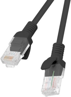 Miniatura produktu: Kabel Lanberg RJ45 Patch cord Kat.5E UTP 7,5m - czarny Fluke Passed (PCU5-10CC-0750-BK)