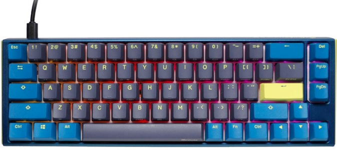 Miniatura produktu: Klawiatura gamingowa Ducky ONE 3 Daybreak SF MX-Speed-Silver RGB LED US, mechaniczna