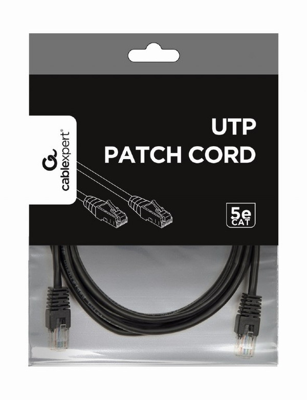 Zdjęcie produktu: Patch Cable (Patchcord) - kabel sieciowy ethernet RJ45 UTP 3m kat.5e Czarny Zdjęcie produktu: Patch Cable (Patchcord) - kabel sieciowy ethernet RJ45 UTP 3m kat.5e Czarny