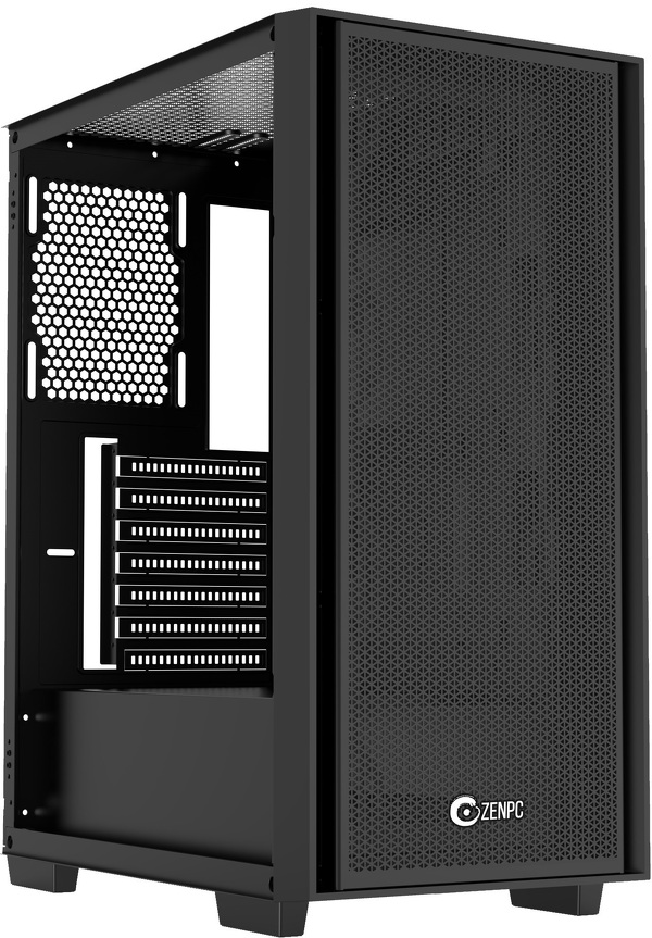 Zdjęcie produktu: Obudowa do komputera ZENPC Z1 Mesh Glass Black 4x P12 PWM PST ARGB Zdjęcie produktu: Obudowa do komputera ZENPC Z1 Mesh Glass Black 4x P12 PWM PST ARGB