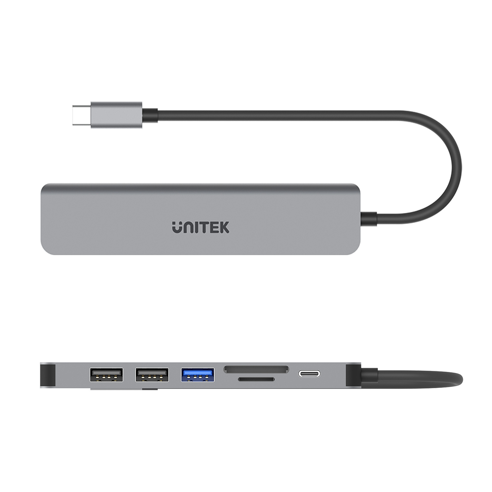 Unitek HUB USB C 7w1 100W HDMI 4K (H1118A)