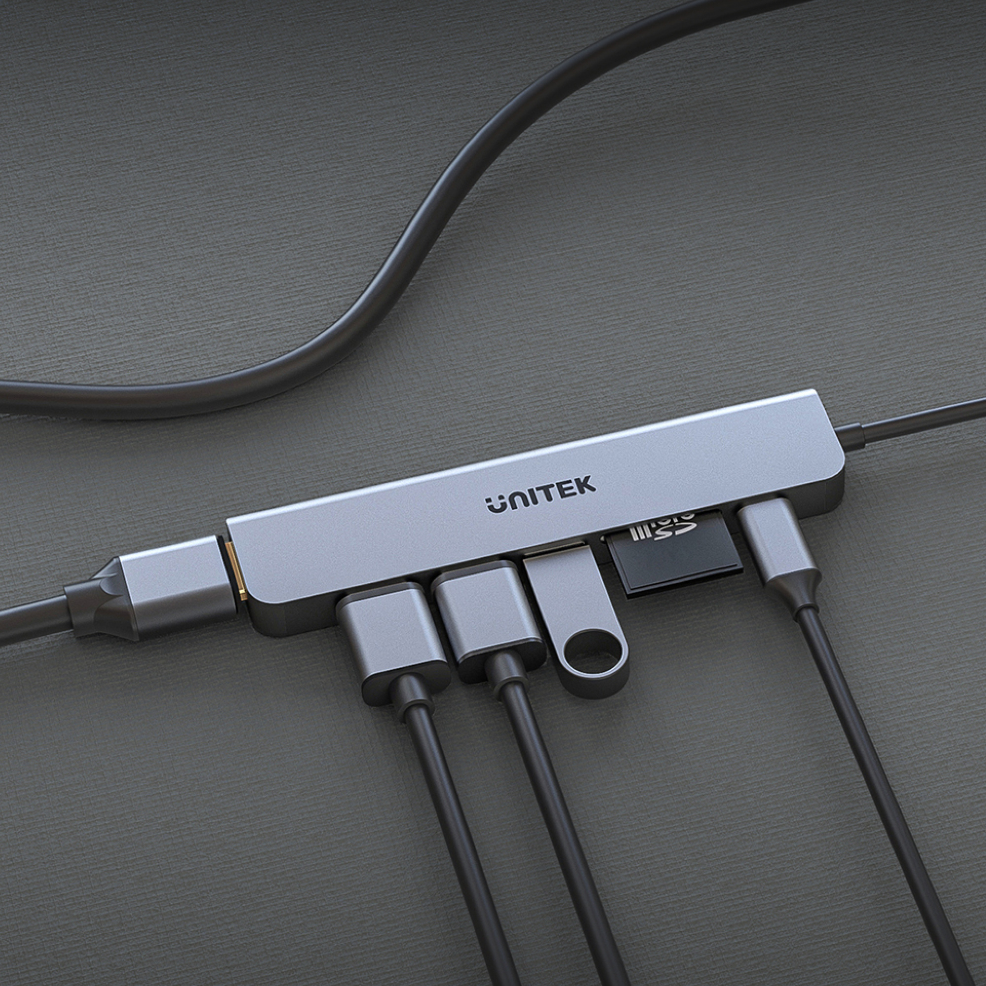 Unitek HUB USB C 7w1 100W HDMI 4K (H1118A)