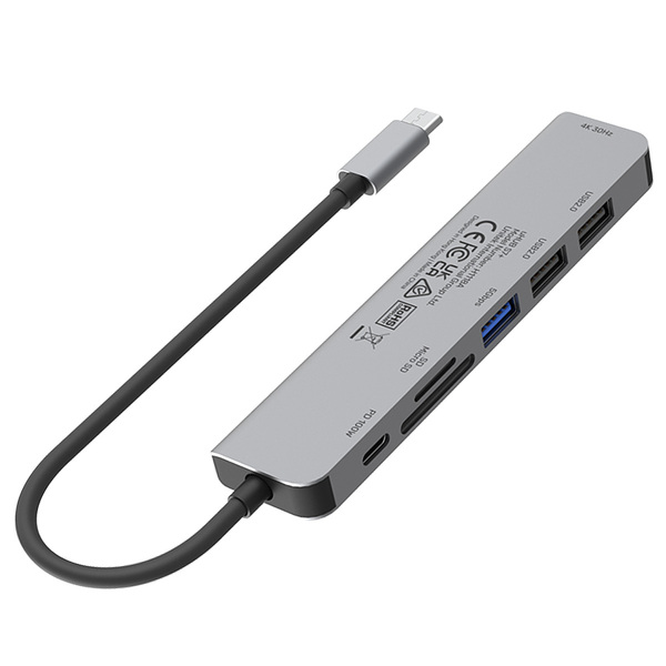 Zdjęcie produktu: Unitek HUB USB C 7w1 100W HDMI 4K (H1118A)