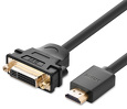 Miniatura zdjęcia: Adapter HDMI męski do DVI żeński UGREEN, 22cm - czarny (20136) Miniatura zdjęcia: Adapter HDMI męski do DVI żeński UGREEN, 22cm - czarny (20136)