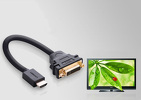 Miniatura zdjęcia: Adapter HDMI męski do DVI żeński UGREEN, 22cm - czarny (20136) Miniatura zdjęcia: Adapter HDMI męski do DVI żeński UGREEN, 22cm - czarny (20136)