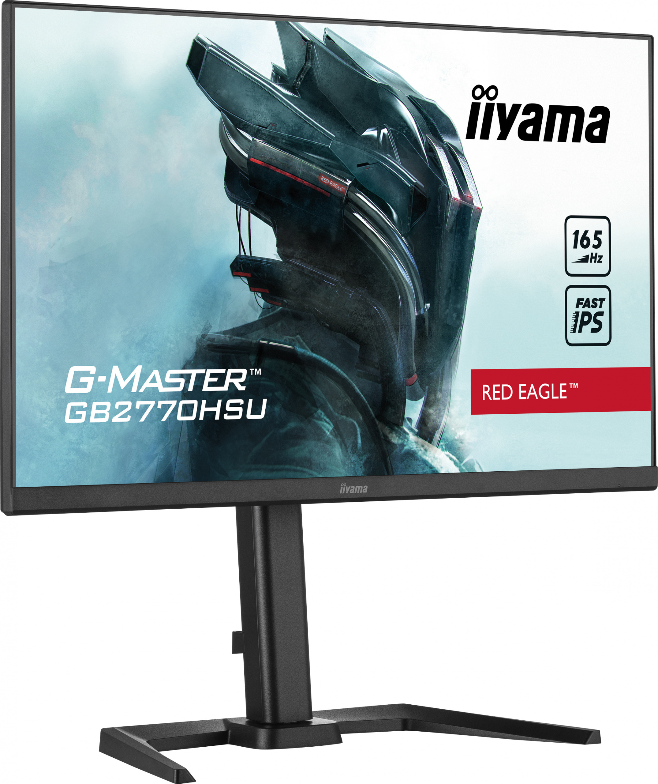 iiyama G-Master GB2770HSU-B5 Red Eagle 27" FHD IPS 165Hz 0.8ms FreeSync Premium PIVOT - z gwarancją iiyama 3 lata - zero martwych pikseli 30 dni