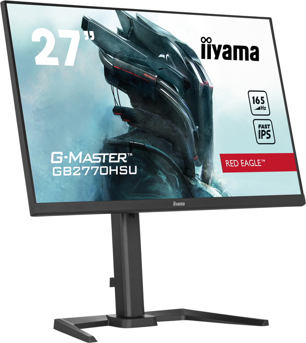 Zdjęcie produktu: iiyama G-Master GB2770HSU-B5 Red Eagle 27" FHD IPS 165Hz 0.8ms FreeSync Premium PIVOT - z gwarancją iiyama 3 lata - zero martwych pikseli 30 dni