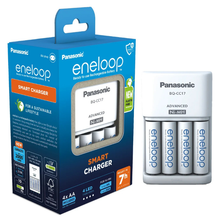 Panasonic Eneloop BQ-CC17 + 4AA K-KJ17MCD40E