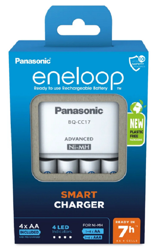 Panasonic Eneloop BQ-CC17 + 4AA K-KJ17MCD40E