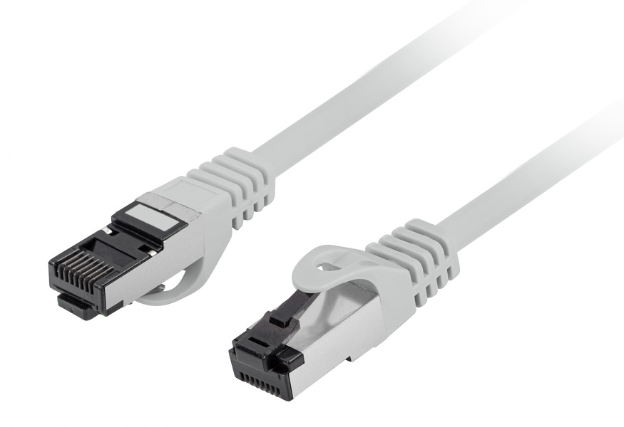 Zdjęcie produktu: Lanberg RJ45 Patch Cord Kat.8.1 0.5m Szary Zdjęcie produktu: Lanberg RJ45 Patch Cord Kat.8.1 0.5m Szary