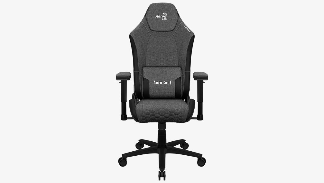 Fotel gamingowy Aerocool Crown AeroSuede Ash Black