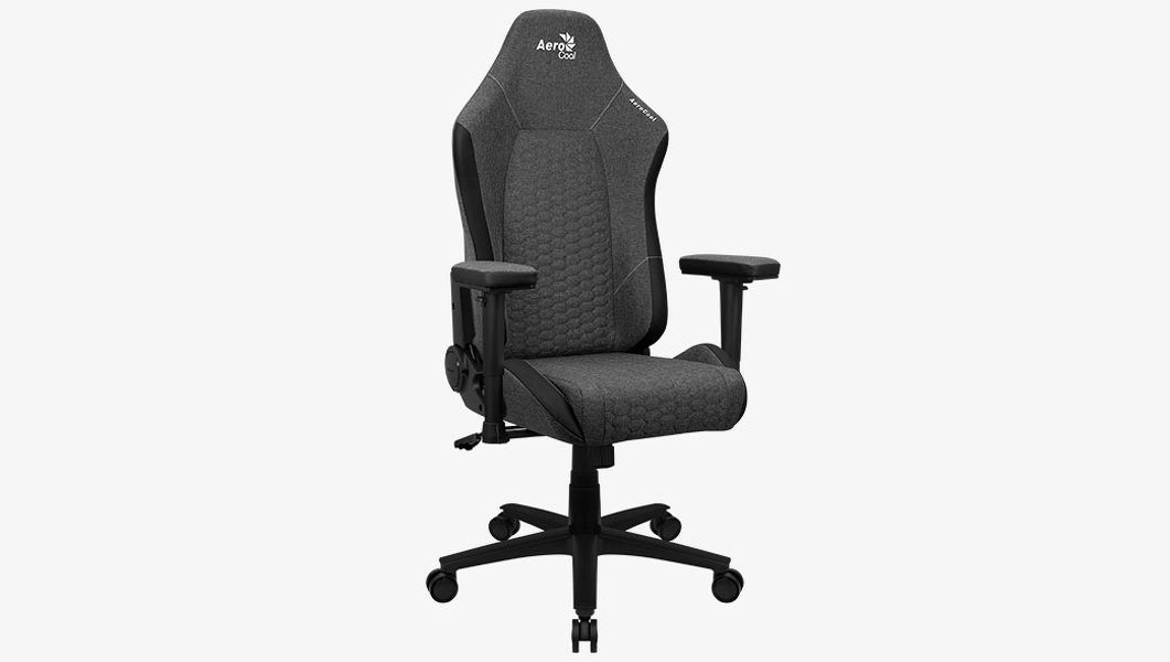 Zdjęcie produktu: Fotel gamingowy Aerocool Crown AeroSuede Ash Black