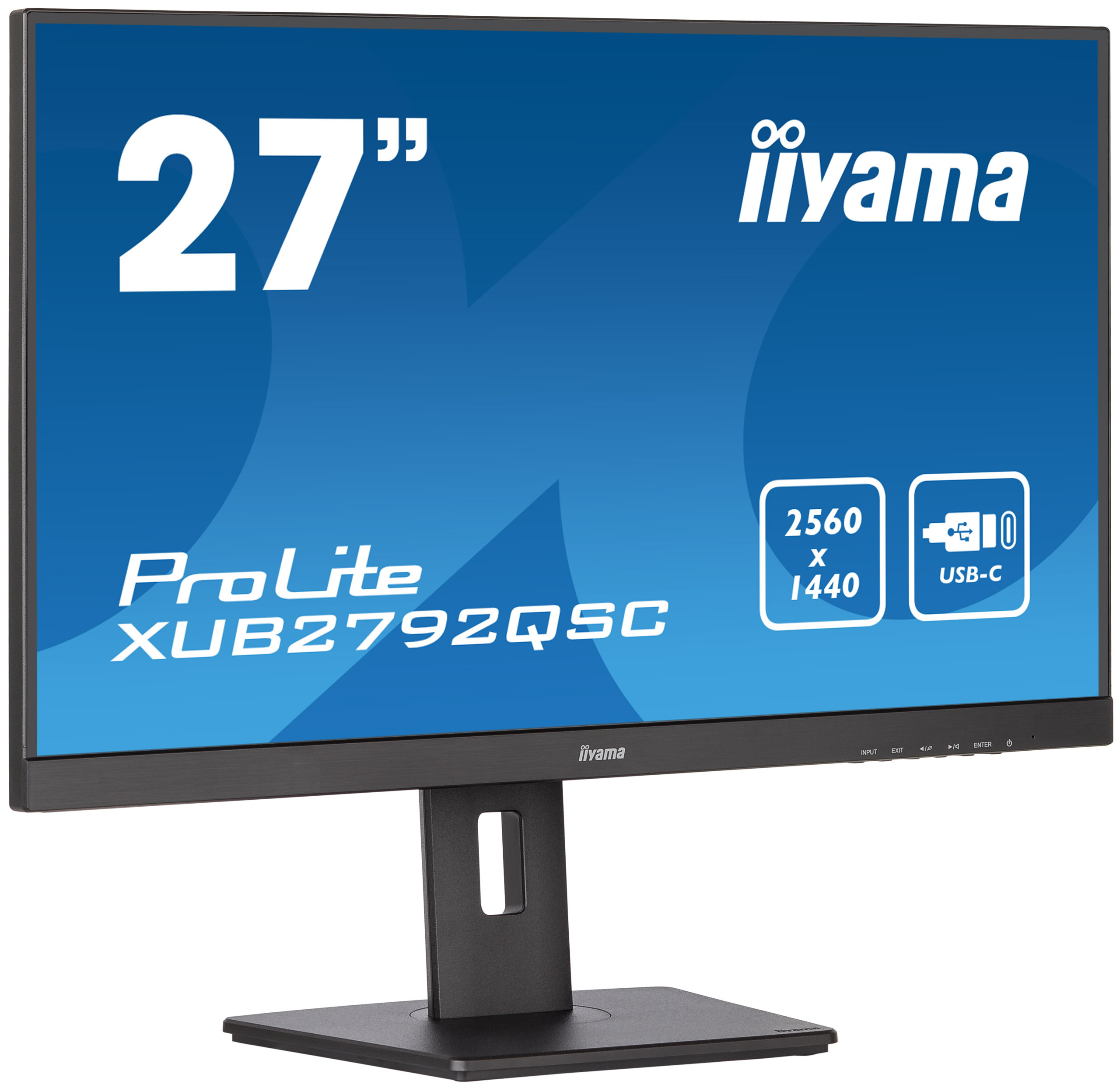 iiyama ProLite XUB2792QSC-B5 27" WQHD IPS 75Hz 4ms USB-C PIVOT - z gwarancją iiyama 3 lata - zero martwych pikseli 30 dni