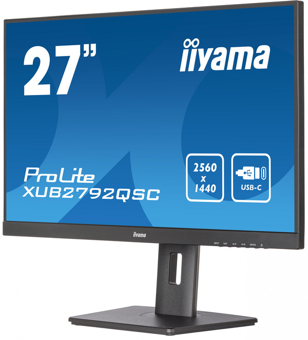 Zdjęcie produktu: iiyama ProLite XUB2792QSC-B5 27" WQHD IPS 75Hz 4ms USB-C PIVOT - z gwarancją iiyama 3 lata - zero martwych pikseli 30 dni