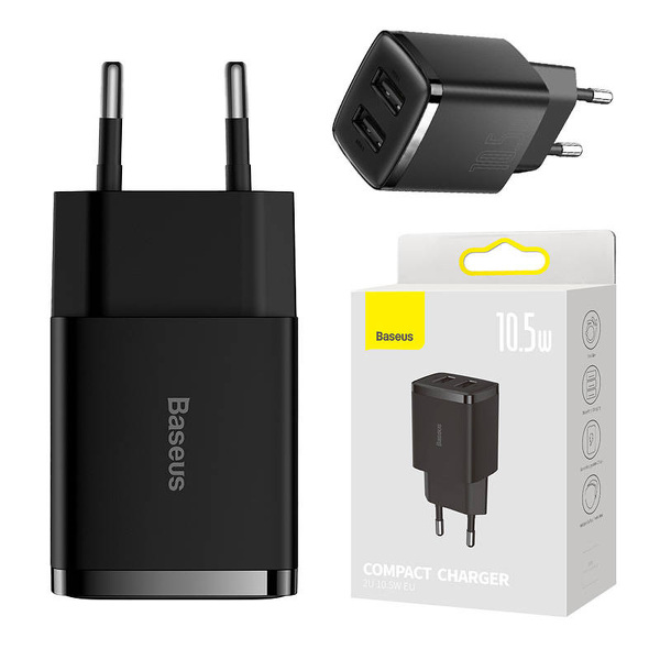 Zdjęcie produktu: Baseus Quick Charger 10.5W Czarna CCXJ010201
