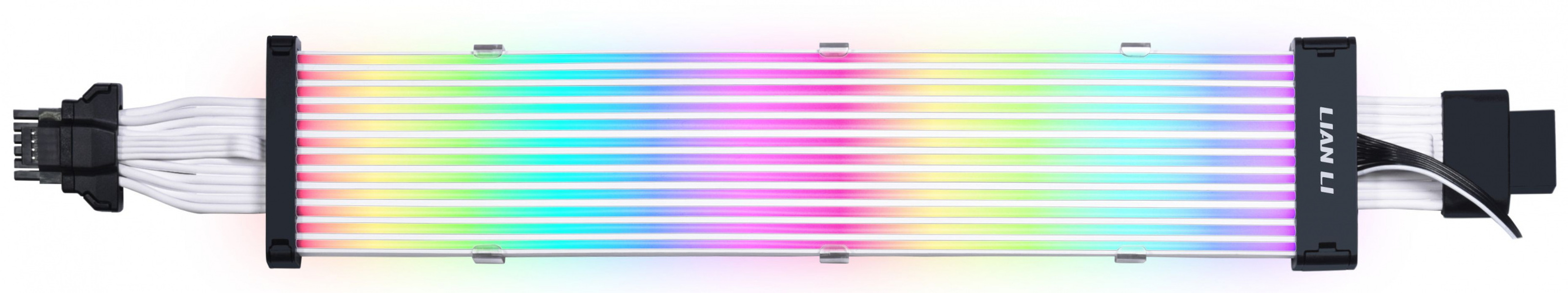Zdjęcie produktu: Lian Li Strimer Plus 12VHPWR 16-pin v2 ARGB 32cm przedłużacz kabla do zasilania karty graficznej PCIe 5.0