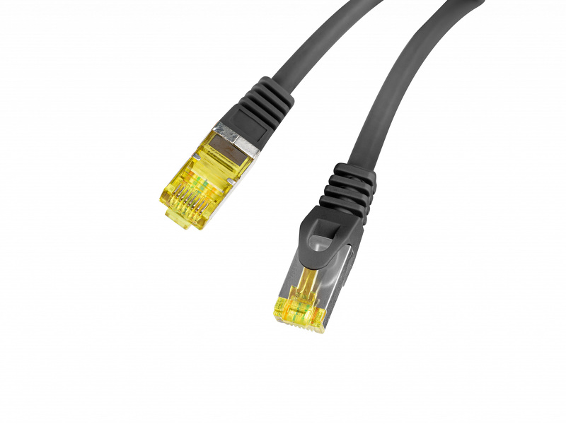 Zdjęcie produktu: Lanberg RJ45 Kat.6A S/FTP Lszh 0.25m czarny