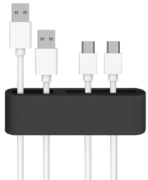 Miniatura produktu: Organizer kabli na biurko Maclean, taśma 3m, 3 szt, MC-747