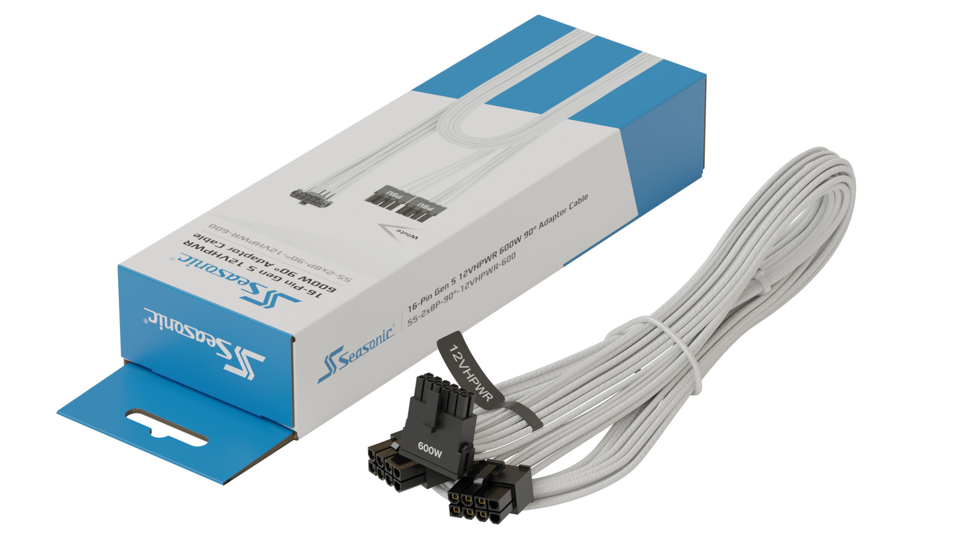 Seasonic 16-pin Gen 5 12VHPWR 600W kątowy