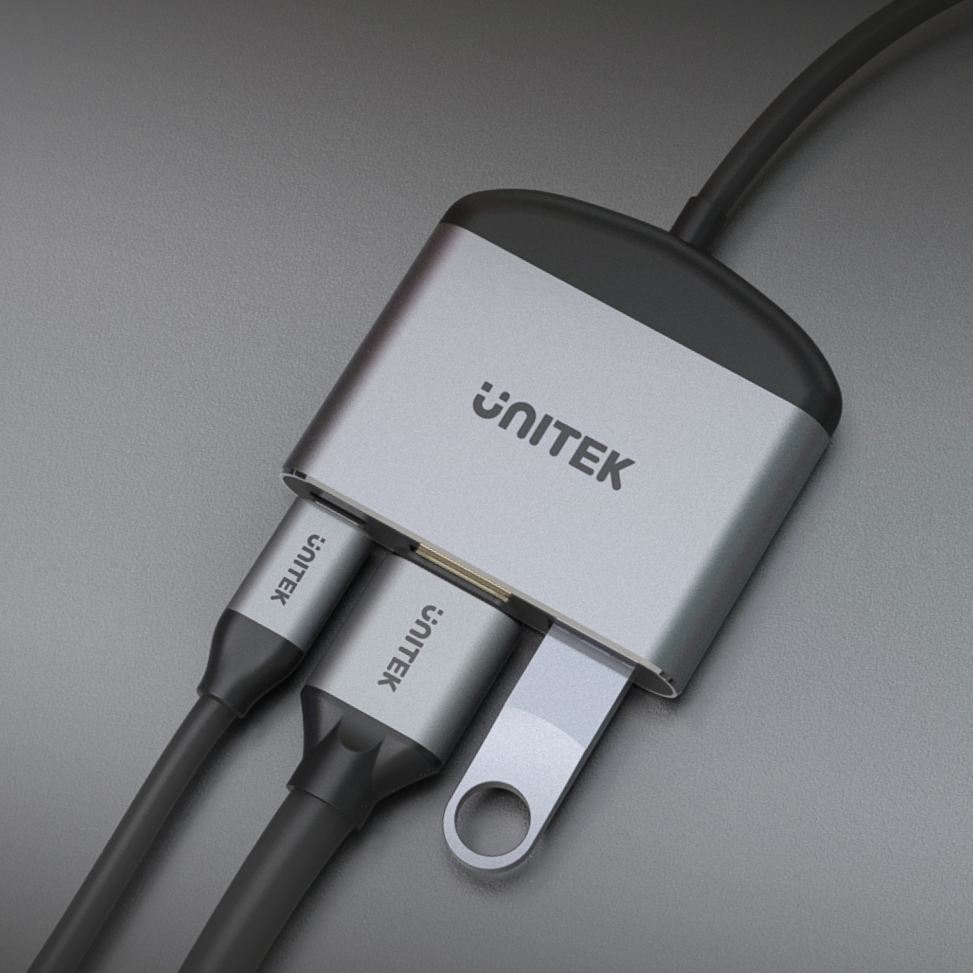Adapter Unitek USB TYP-C na HDMI 8K, USB-A, USB-C 100W (D1102A)