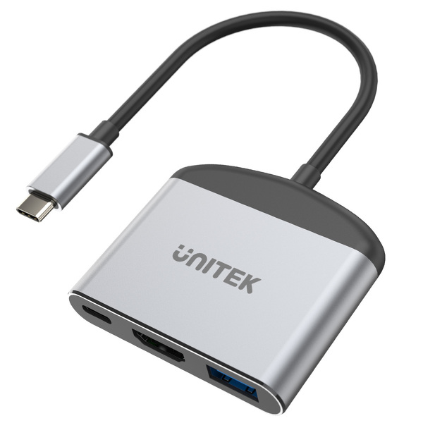 Zdjęcie produktu: Adapter Unitek USB TYP-C na HDMI 8K, USB-A, USB-C 100W (D1102A)